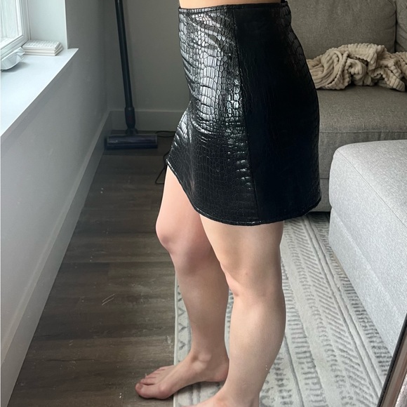 Princess Polly Crocodile Mini Skirt - Picture 6 of 8